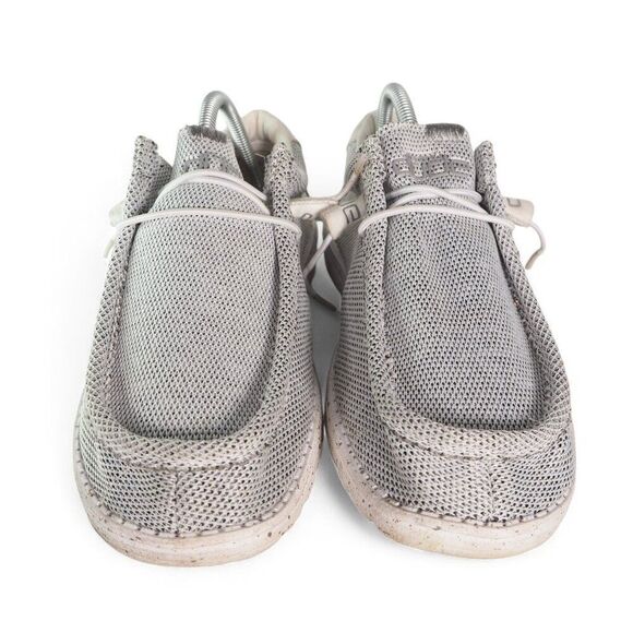 Hey Dude Wally Sox "Stone White" Casual Shoes 110350703 Men's 9 - Picture 3 of 11